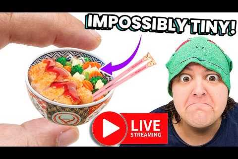 Yoshinoya? Unboxing 5 RIDICULOUS Mini Food Mystery Boxes 🔴 LIVE EXPERIENCE 🔴