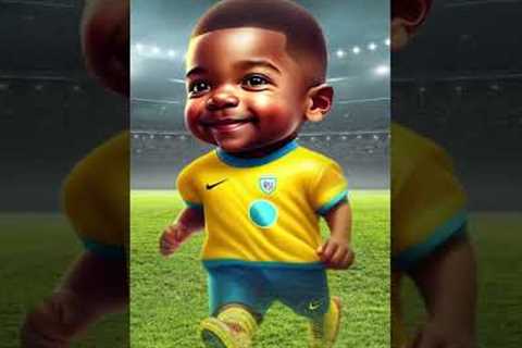 Guess the footballers CUTE CARTOON BABY version 😯🔥(Messi, Neymar, Ronaldo, Mbappe)