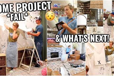 😯TEARING IT ALL DOWN! FIXING A *failed* DIY PROJECT &amp; STARTING NEW HOUSE PROJECTS!