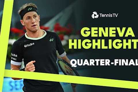 Ruud vs Baez EPIC; Djokovic Faces Griekspoor &amp; More | Geneva 2024 Quarter-Final Highlights