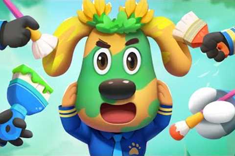 Sheriff Labrador's Disguise Lesson | Funny Cartoons for Kids | Police Cartoon