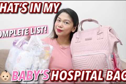 WHAT'S IN MY BABY'S HOSPITAL BAG? EVERYTHING YOU WILL NEED! | Candy Inoue ♥️