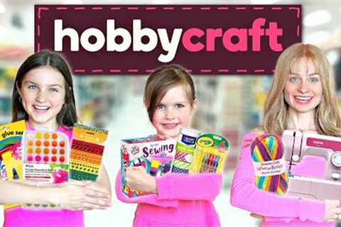 NO BUDGET SHOPPING at HOBBYCRAFT! *art, craft, crochet &amp; more* | Family Fizz