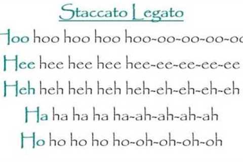 Staccato Legato Vocal Warm Up