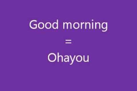 Learn a Language - Let's Learn Japanese Part 1 - Get Free Japanese Lessons Here