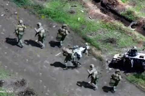 Horrible! Ukrainian blow up Russian soldiers in heavy battle on the frontline
