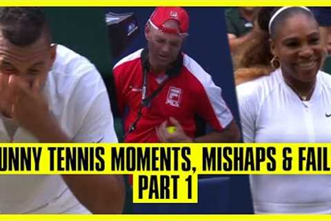 Tennis Mishaps, Fails &amp; Funny Moments | Part 1