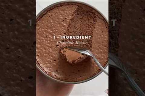 1 INGREDIENT CHOCOLATE MOUSSE‼️ ( vegan + paleo + keto + sugar free ) #chocolate