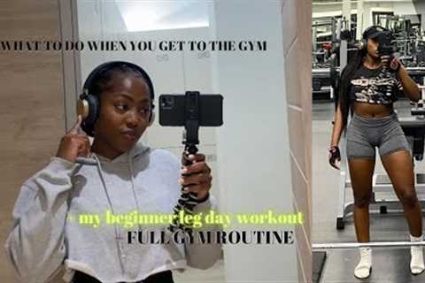 How to start your fitness journey, FULL workout in the gym, gym anxiety + weight training for women