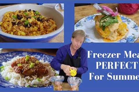 FIVE Easy Freezer Meals, PERFECT for Summer!