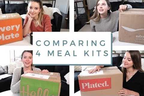 Comparing &amp; Reviewing 4 Popular Meal Kit Boxes!