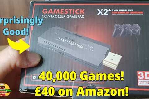 Game Stick X2 Retro Games Console - 40,000 Games and ONLY £40 on Amazon?! Surprisingly Good!