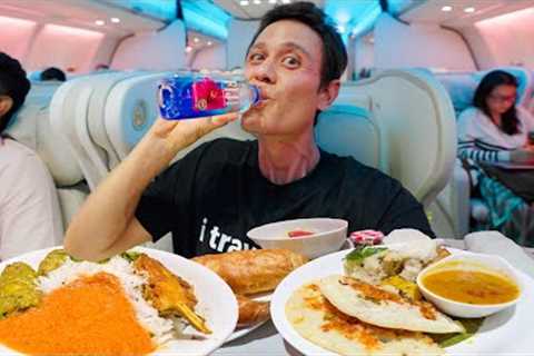 Flying Business Class on FIJI AIRWAYS!! 🇫🇯 Food Review from Singapore to Nadi!