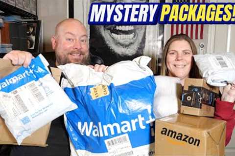 I Bought a HUGE Mystery Box of Amazon &amp; Walmart BLIND Packages