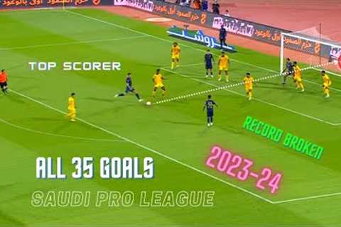 Cristiano Ronaldo's All 35 Goals In Saudi Pro League 2023-24 | English Commentary |