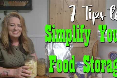 7 Tips to Simplify Your Food Storage ~ Prepper Pantry
