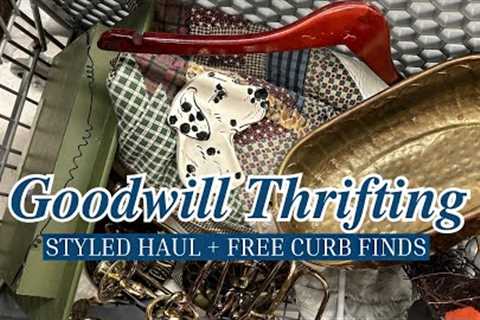 SHE THREW IT AWAY! 😱 GOODWILL THRIFTING &amp; STYLED THRIFT HAUL! | Thrifting, Home Decor