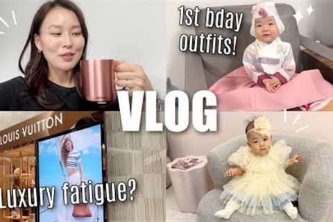 Shopping baby C’s 1st bday outfit, Missing old luxury YouTube, Luxury fatigue? VLOG