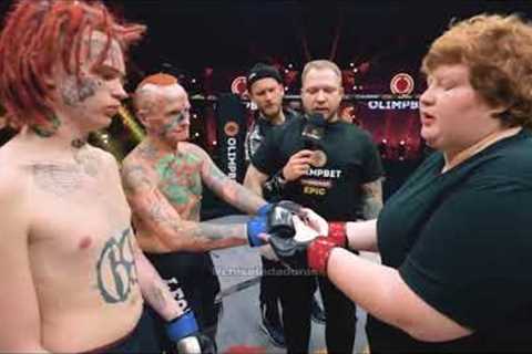 Woman vs TWO Men In A 2-on-1 MMA Handicap Match | Generational Island Boys vs Female Fat Ben Askren