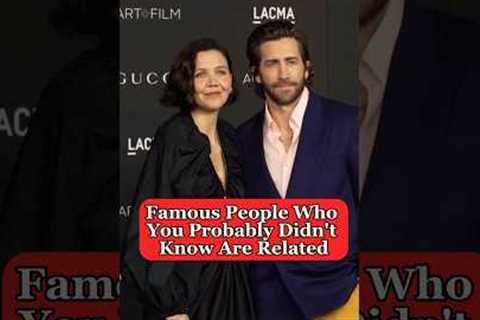 Celebrities who are related #shorts #trending