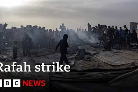 Dozens reported killed in Israeli strike on Rafah | BBC News