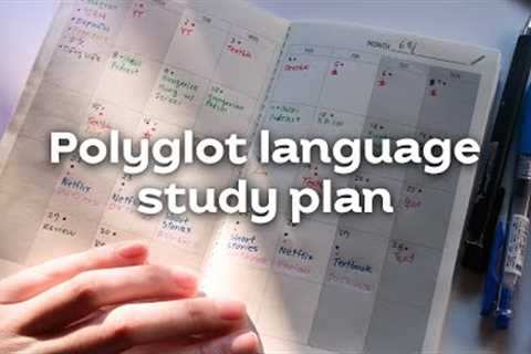How to create a monthly language learning plan for balancing multiple languages