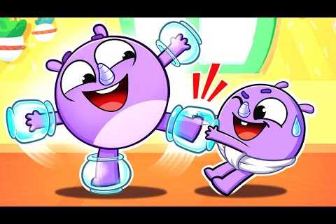 I'm stuck song 😭 Safety Tips 😉 Funny Kids Songs 😻🐨🐰🦁 Nursery Rhymes by Baby Zoo