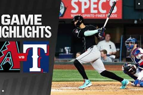 D-backs vs. Rangers Game Highlights (5/29/24) | MLB Highlights