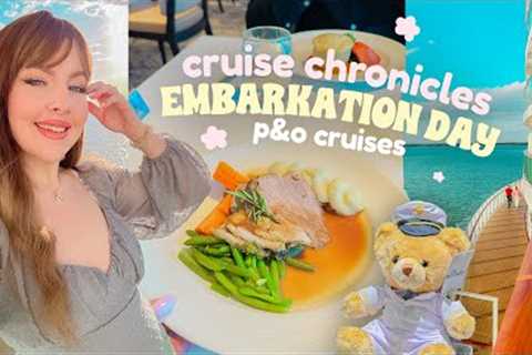 First cruise EVER 🛳️ Embarkation on Britain's LARGEST Cruise ship to Norwegian Fjords | P&amp;O..
