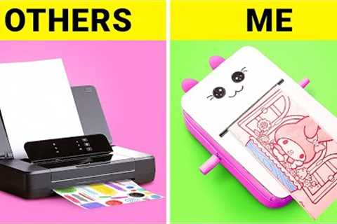 BRILLIANT CARDBOARD IDEAS || Cute DIY Printer! Smart Parenting Crafts &amp; DIY Toys by 123 GO!..