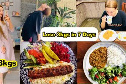HOW I LOSE 3 KGS IN 7 Days || Weight loss diet plan with Intermittent Fasting|| Weight Loss Journey