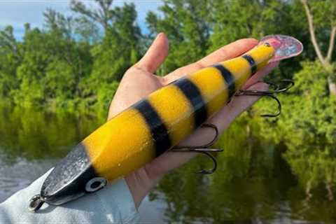 Fishing GIANT LURES Pays Off With Multiple MUSKY