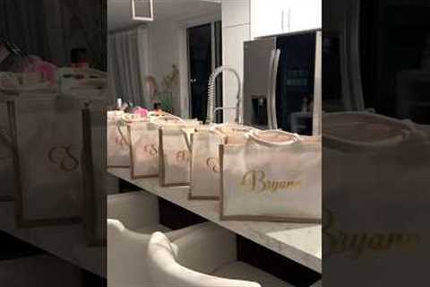 Birthday trip party favors! EVERYTHING is from Amazon #birthday #adultpartyfavors #bachelorettebags