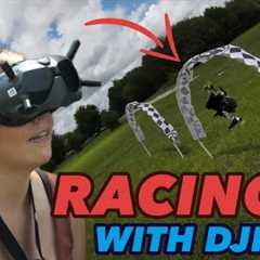 Racing with the DJI FPV Drone! - How to Corkscrew