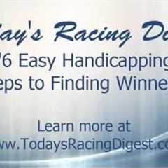 6 Quick Steps Every Horse Racing Handicapper Should Follow Before Placing a Bet