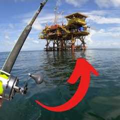 DEEP SEA CATCH AND COOK! (GIANT OIL RIG FISHING)