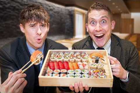 Brits try Michelin Star Sushi!