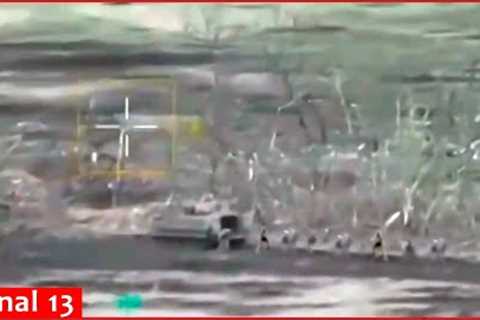 Footage of Ukrainian fighters’ attack with US Bradley combat vehicle - Wounded soldiers are rescued
