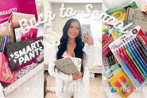 WHAT'S IN MY COLLEGE BACKPACK 2022 *school supplies haul*