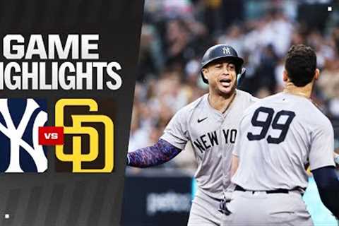 Yankees vs. Padres Game Highlights (5/24/24) | MLB Highlights