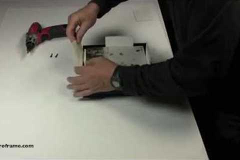 How to assemble and attach paintings to metal floater frames