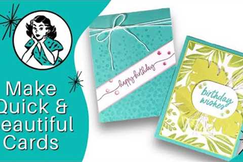 🔴 Amazing Background Stamps Make Quick &amp; Beautiful Cards