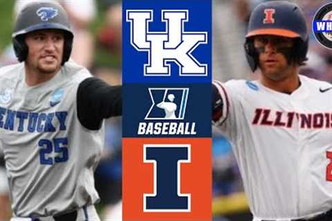 #2 Kentucky vs Illinois | Regionals Winners Bracket | 2024 College Baseball Highlights