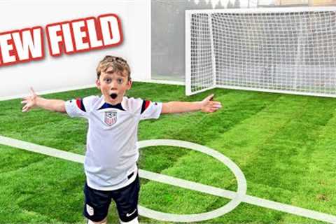 We Built a Soccer Field in Our Backyard