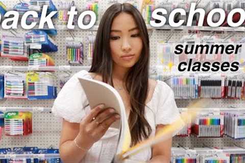 back to school supply shopping for summer college classes!