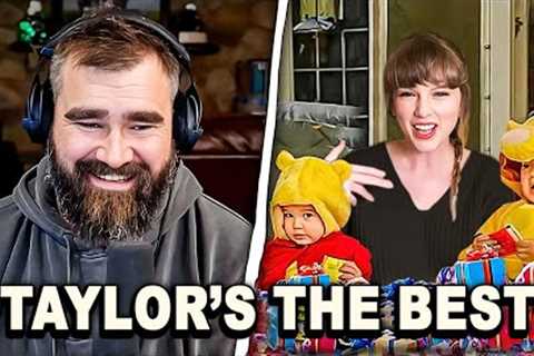 Jason Kelce Reacts To Taylor Swift Surprising His Daughters at the Eras Tour