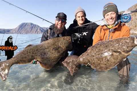 Halibut World Record Fly Fishing in Norway | Flymaniacs with Niklaus Bauer &amp; Paolo Pacchiarini