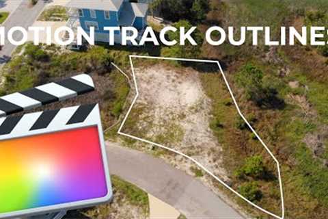 Drone Video for Real Estate with Lot Lines Using Pixel Film Studios Auto Tracker Outline in FCPX