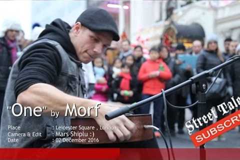 AMAZING Street musician! ''One'' by Morf , Street Talent ,London Street Music /