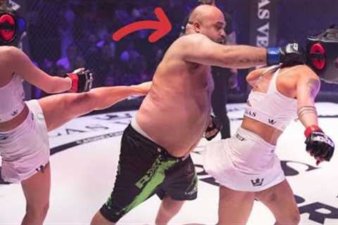 Man DESTROYS 2 Women At Once In Mixed MMA Fight